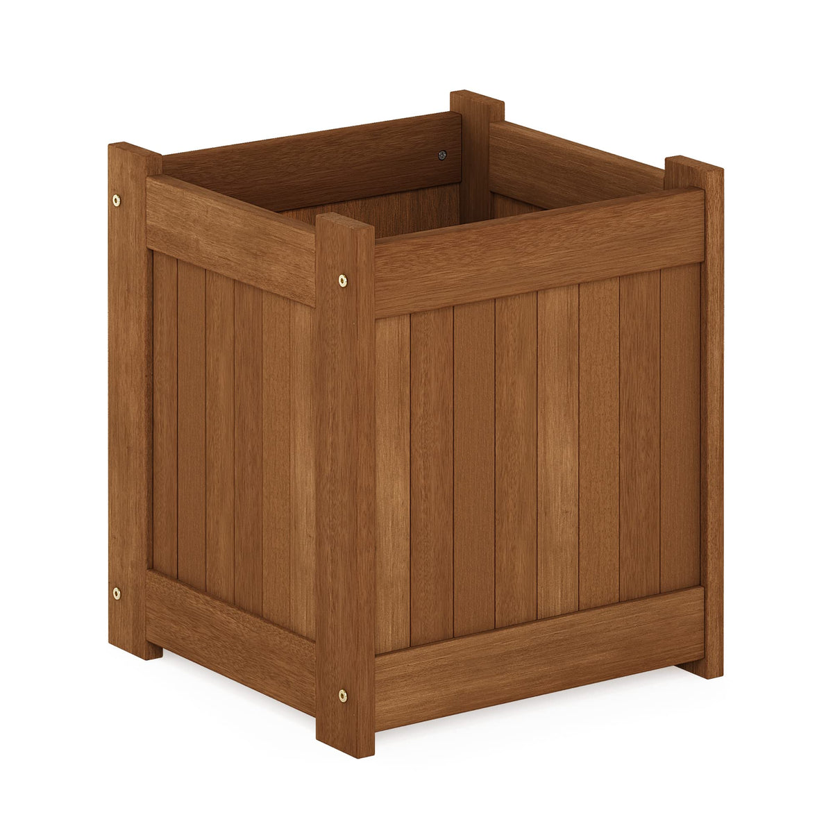 Furinno Tioman planter on patio shows easy setup and sturdy support.
