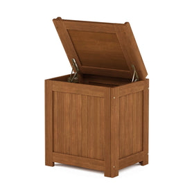 Teak-oil finished Meranti exterior demonstrates sturdy weatherproof performance.