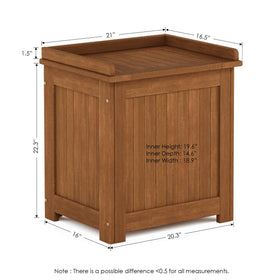 Meranti hardwood with teak oil protective finish resists moisture.