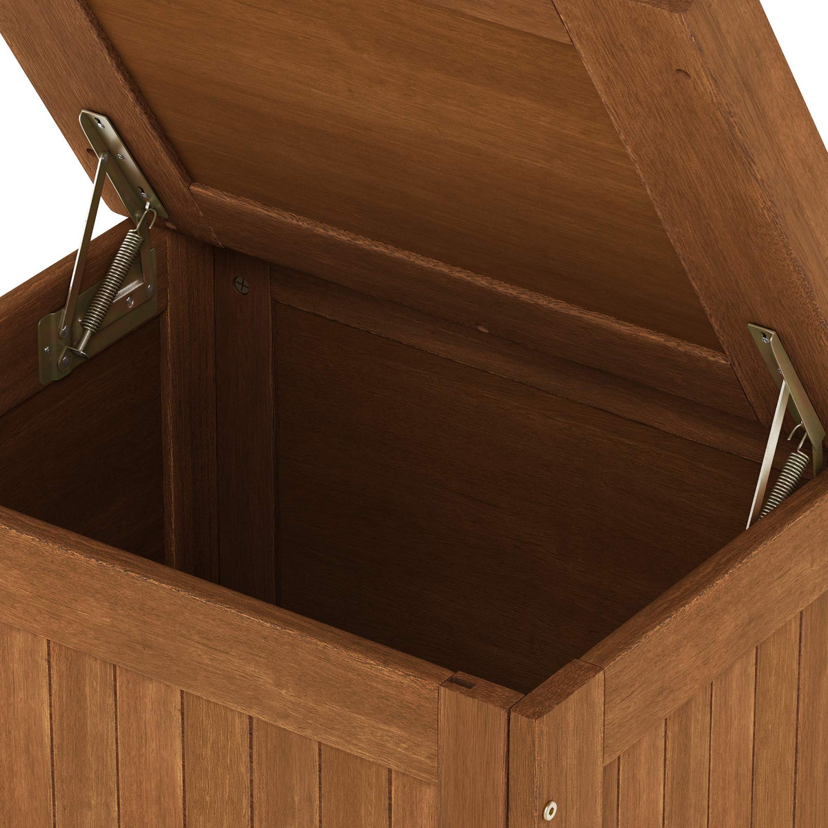 Slatted vented design promotes airflow to keep contents dry.