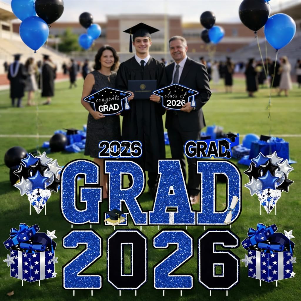 FurniCore large GRAD sign with 2026 numbers stands out for street-level visibility