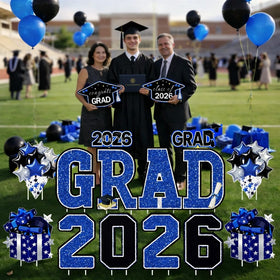 FurniCore large GRAD sign with 2026 numbers stands out for street-level visibility
