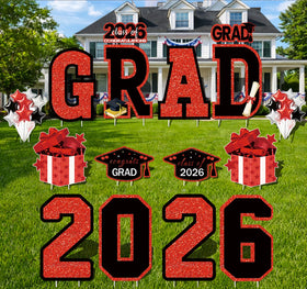 FurniCore graduation yard signs 2026 letters boost street visibility for photos and celebrations
