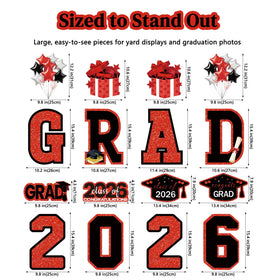 FurniCore graduation yard signs balloon clusters add color and movement to photos