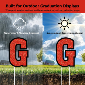 FurniCore graduation yard signs gift box accents highlight celebration gifts and milestones