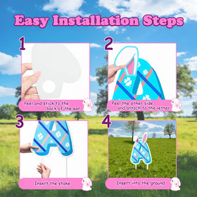 FurniCore Happy Easter letters sign – bold message for Easter celebrations.