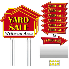FurniCore yard sale signs 16x12 double-sided attract buyers from both directions