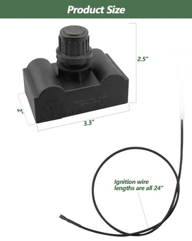 Ignition wires with 18.3 and 24 inch lengths for versatile setups