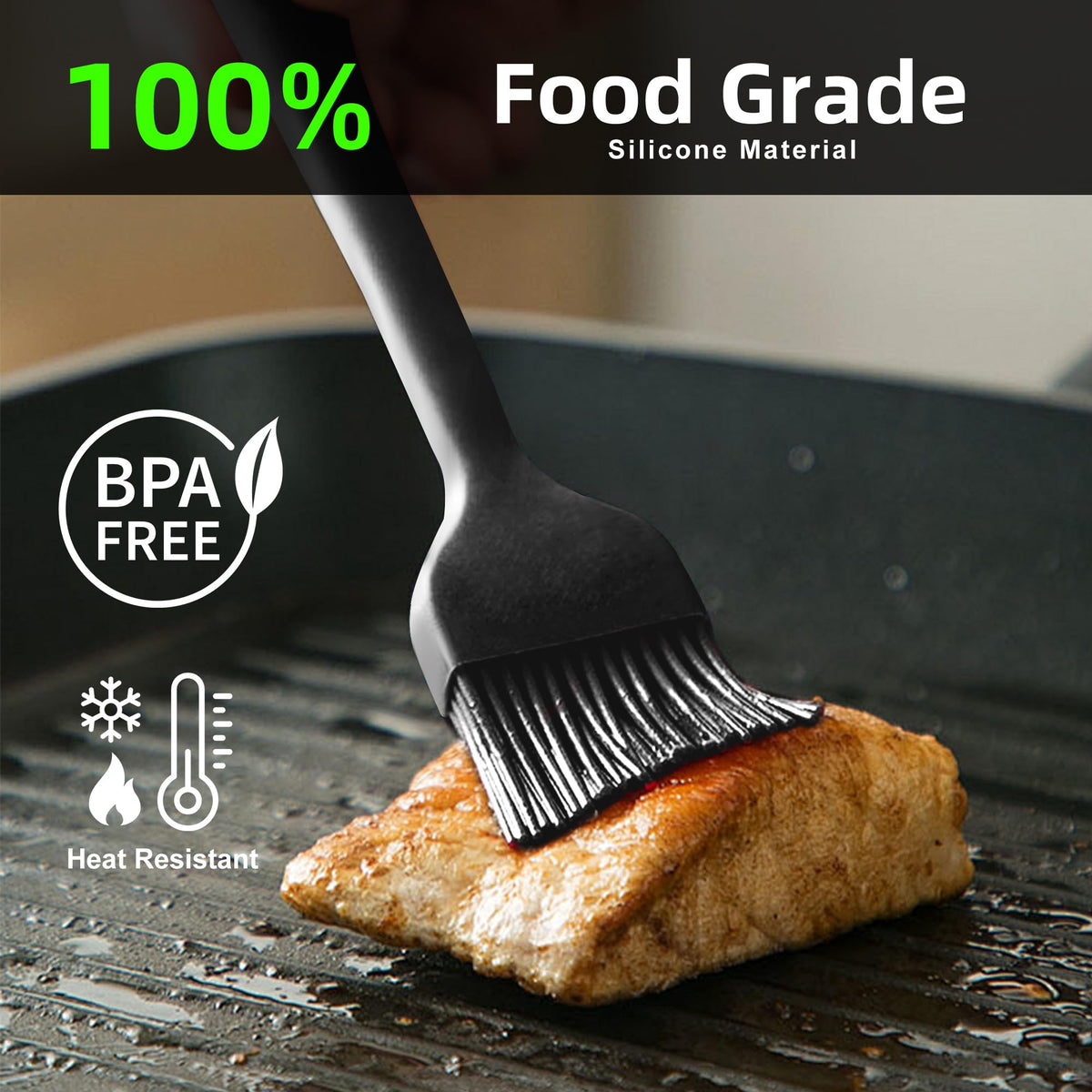 FurryViWiLiyar heat-resistant silicone brush for high-heat cooking