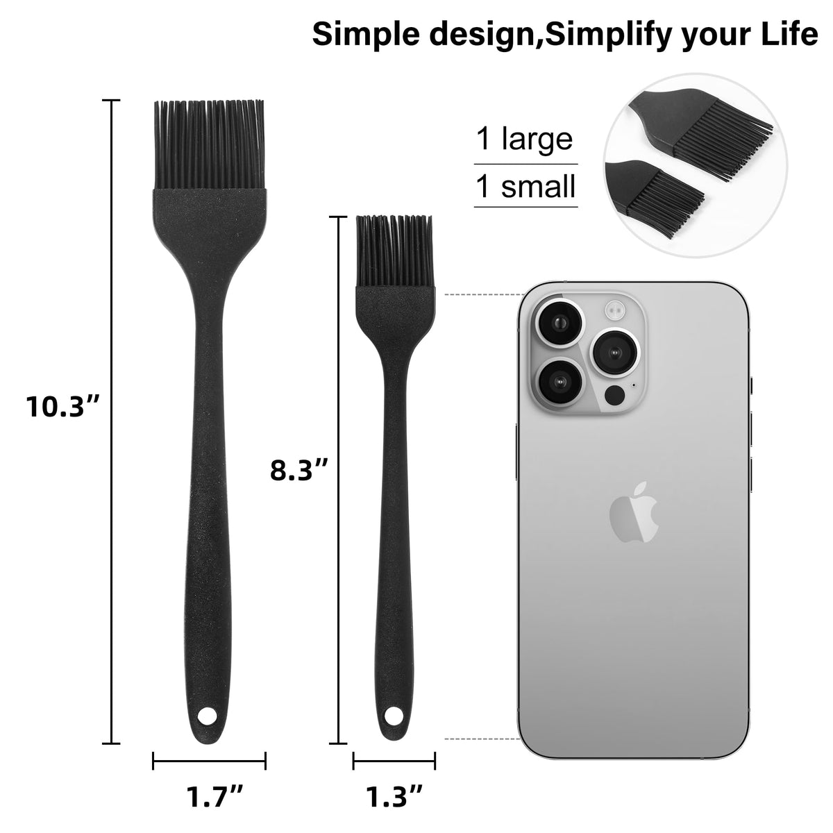 FurryViWiLiyar small silicone basting brush for precise glaze