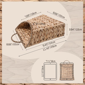 Furrywise Water Hyacinth hanging basket door-hang demonstrates space-saving wall storage.