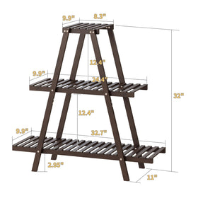 Furshus indoor-outdoor plant rack provides stable display for multiple pots