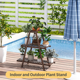 Furshus lightweight bamboo stand is easy to move between rooms