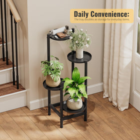 Furshus multi-stand setup creates layered plant depth.