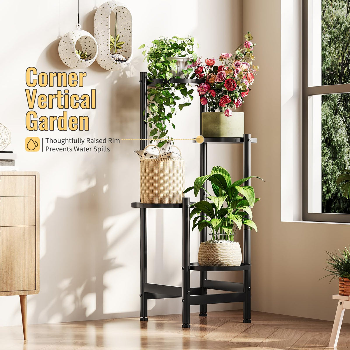 Furshus space-saving rack fits balconies and narrow halls.