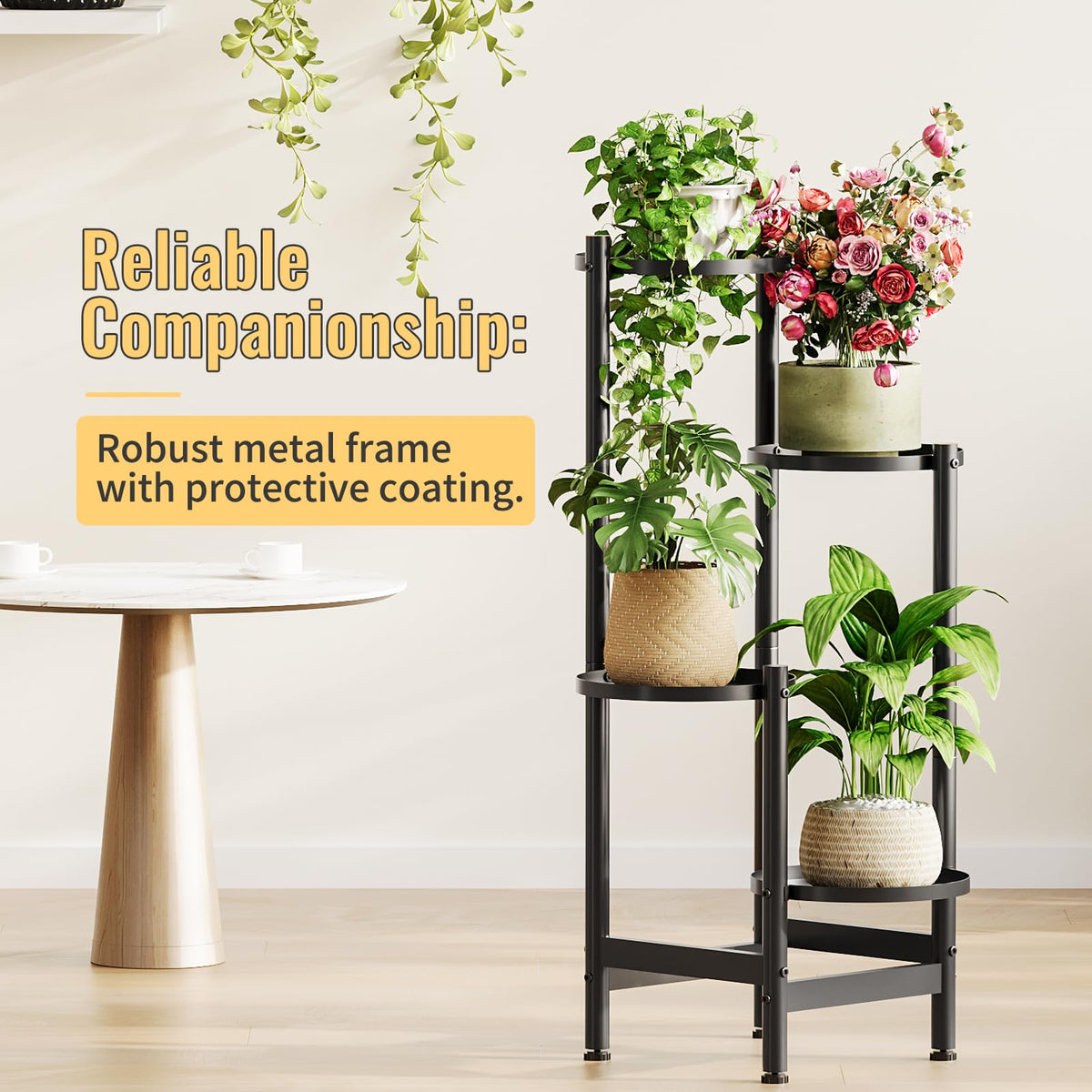 Furshus staggered trays showcase multiple plants beautifully.