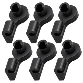 FUSCH throttle linkage bushing six-pack – close-up on durable PP plastic for high-temp engines.