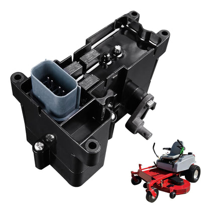 FuseRish brake control module front view for Exmark Quest and Toro TimeCutter.