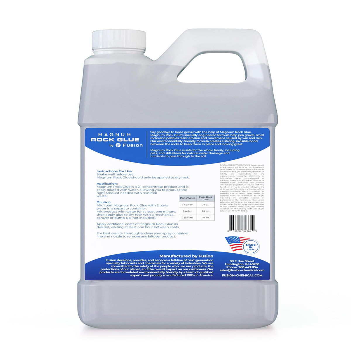 Magnum Rock Glue demonstrates strong stone anchoring in soil