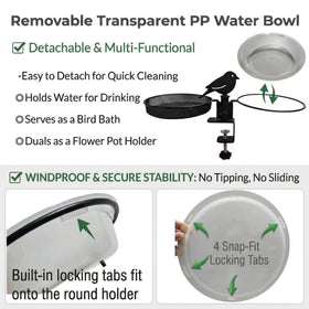 Fusionchaos cleaning brush included for quick, mess-free maintenance of tray and bowl.