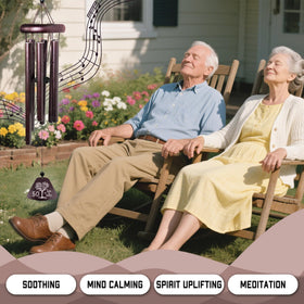 Fusui six-tube chime creates relaxing tones in outdoor spaces