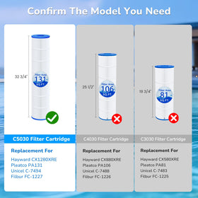 Future Way C5030 debris filtration captures leaves and hair for cleaner water