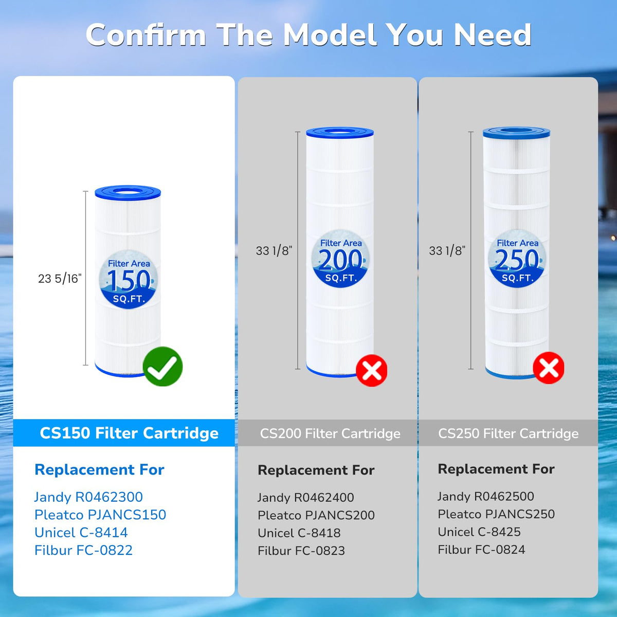 Future Way CS150 ultra-fine filtration for clearer pool water.