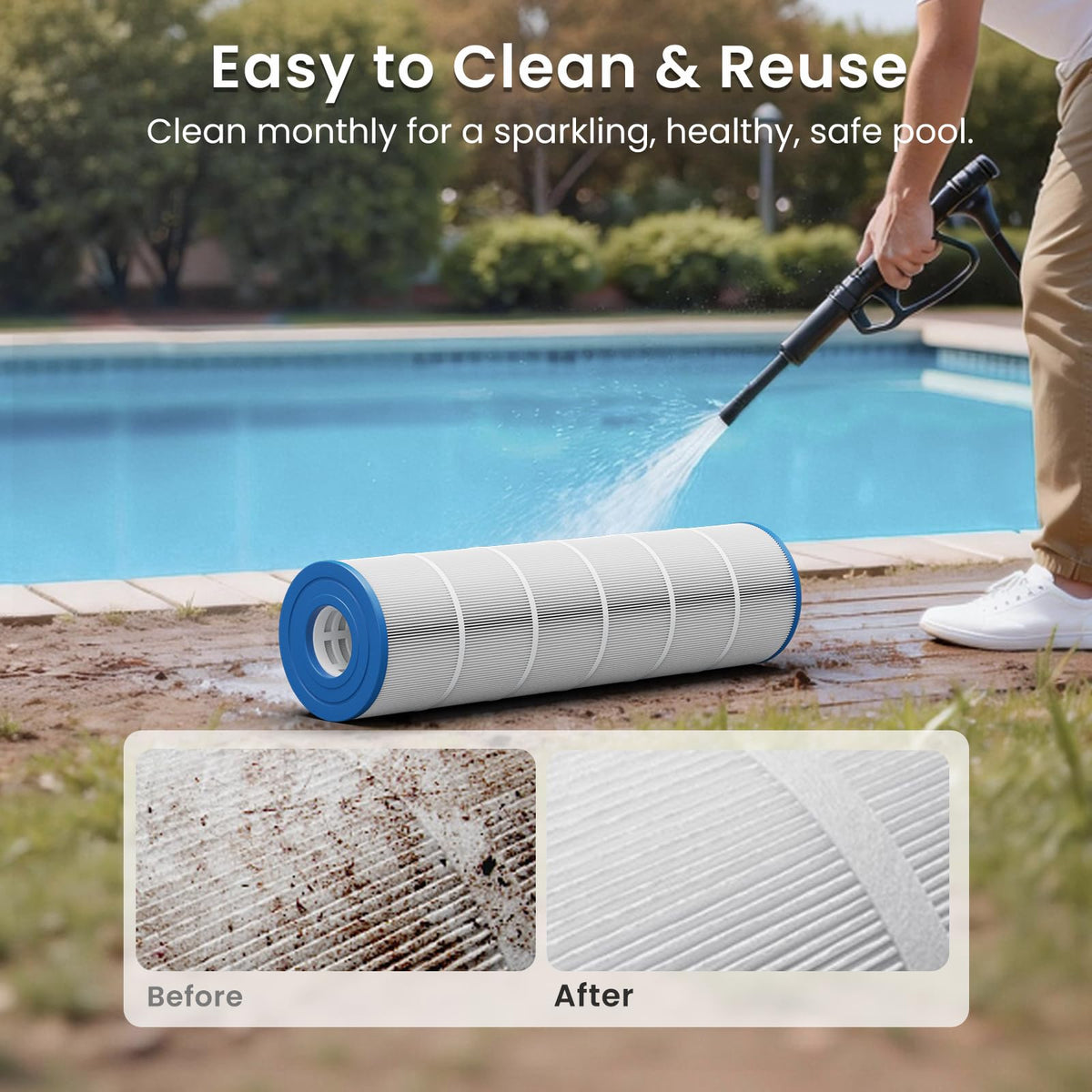 Future Way easy-to-clean cartridge supports economical pool upkeep