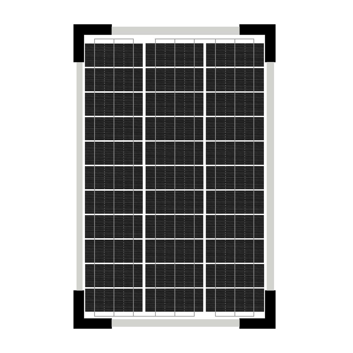 Futuresolar 5W solar panel front view for outdoor charging