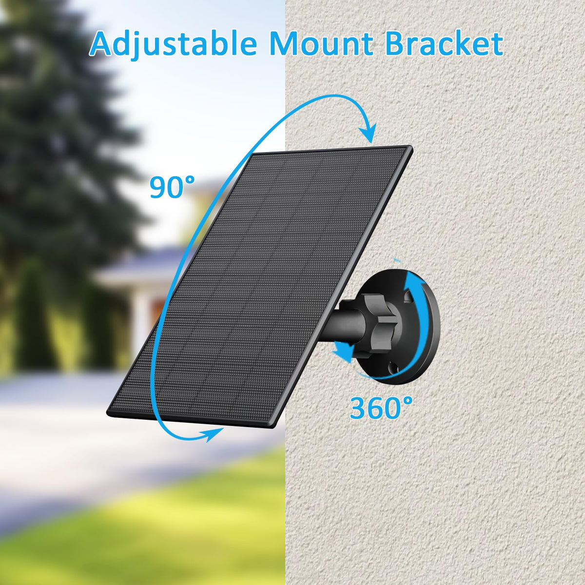 FUTUREZEN 2W solar panel kit includes brackets and cables for secure mounting.