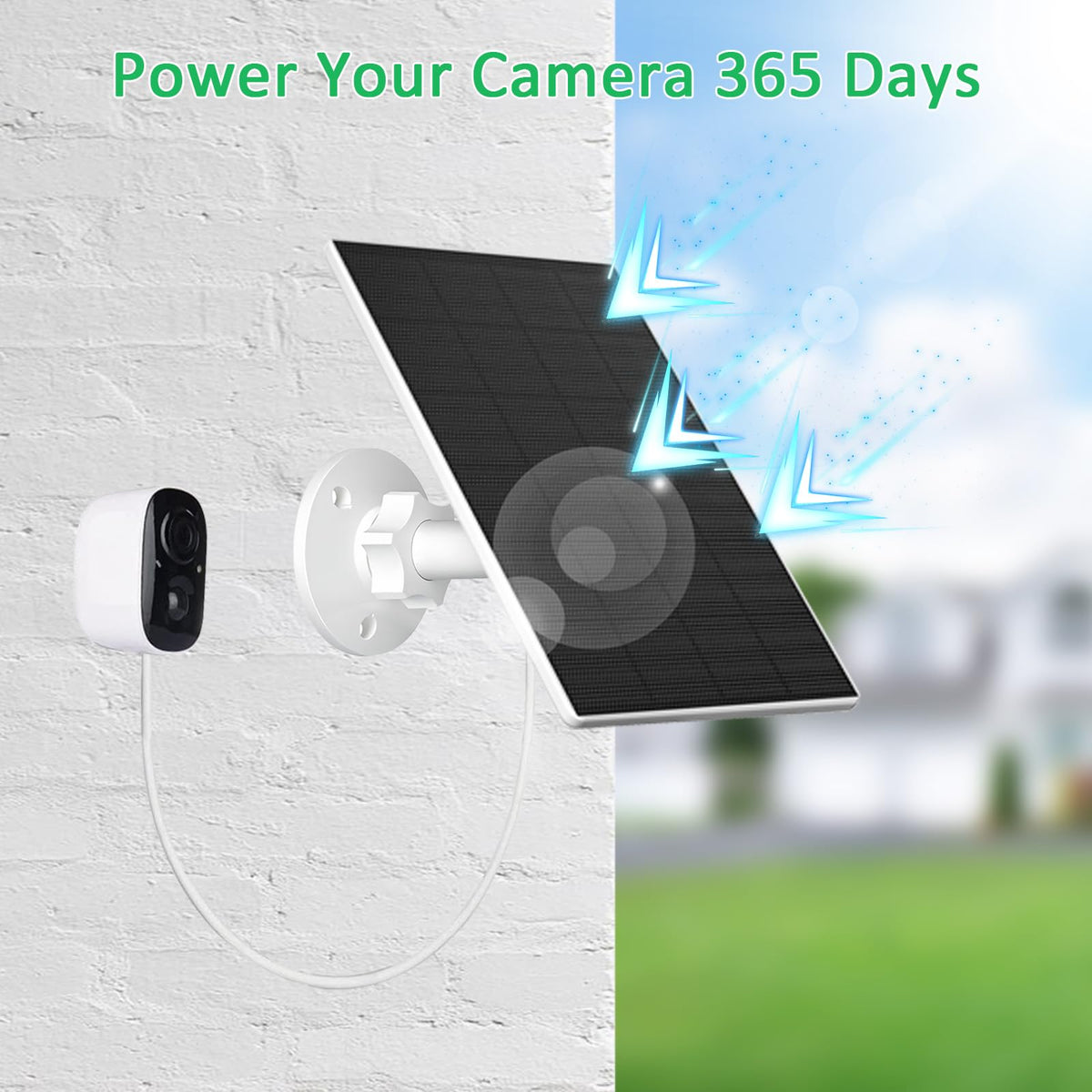 FUTUREZEN 360-degree adjustable mount ensures precise sun exposure for charging.