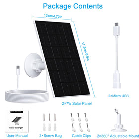FUTUREZEN 4W solar panel with 360° bracket enabling flexible angles