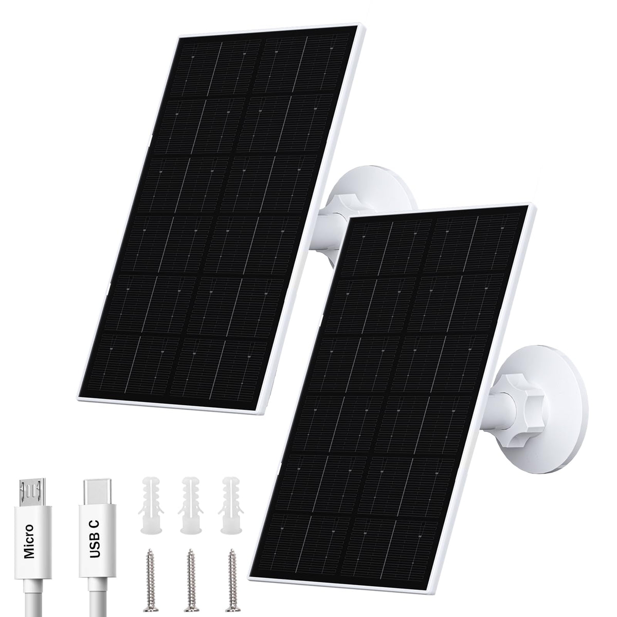 FUTUREZEN 4W solar panel during camera setup for reliable outdoor power