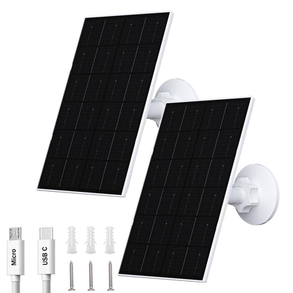 FUTUREZEN 4W solar panel during camera setup for reliable outdoor power