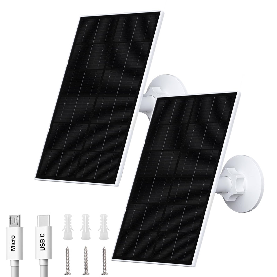FUTUREZEN 4W solar panel during camera setup for reliable outdoor power