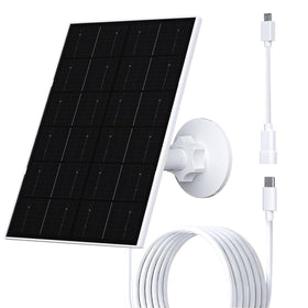 Futurezen 4W solar panel front view powers outdoor security cameras