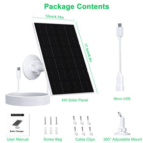 Futurezen 4W solar panel designed for outdoor camera use
