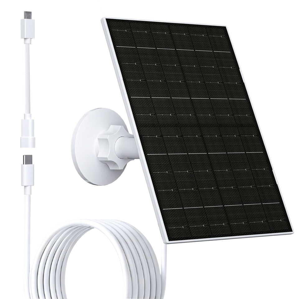 FutureZEN solar panel camera-mount offers adjustable positioning for optimal sun exposure.