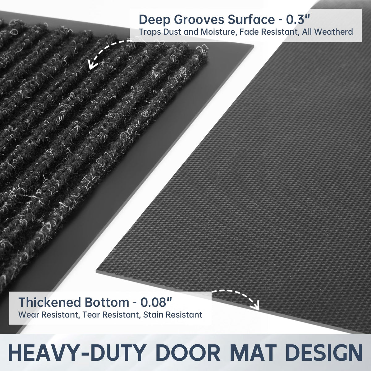 Futurwit black stripe design adds modern, practical style to entrances