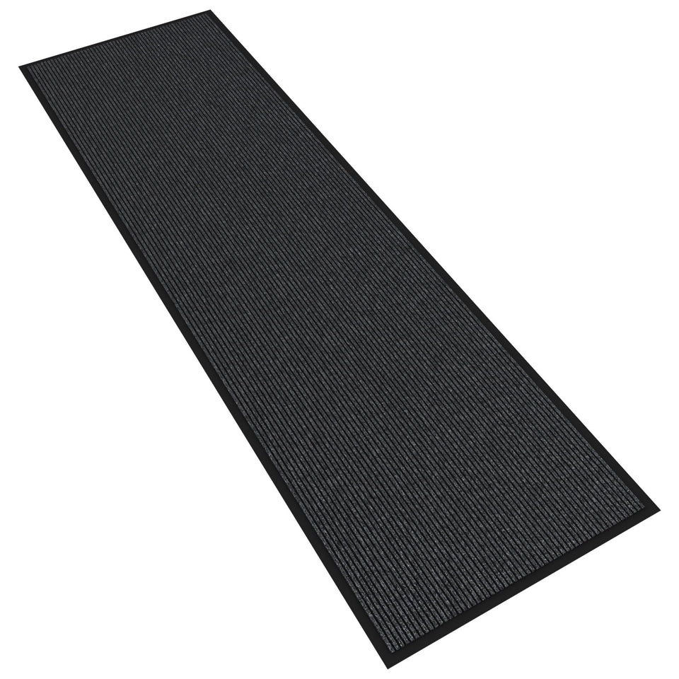 Futurwit front door mat with non-slip backing keeps entrances secure and clean.