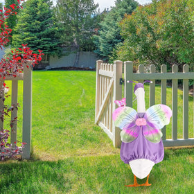 FuWeave 23-inch goose outfit fits standard lawn geese