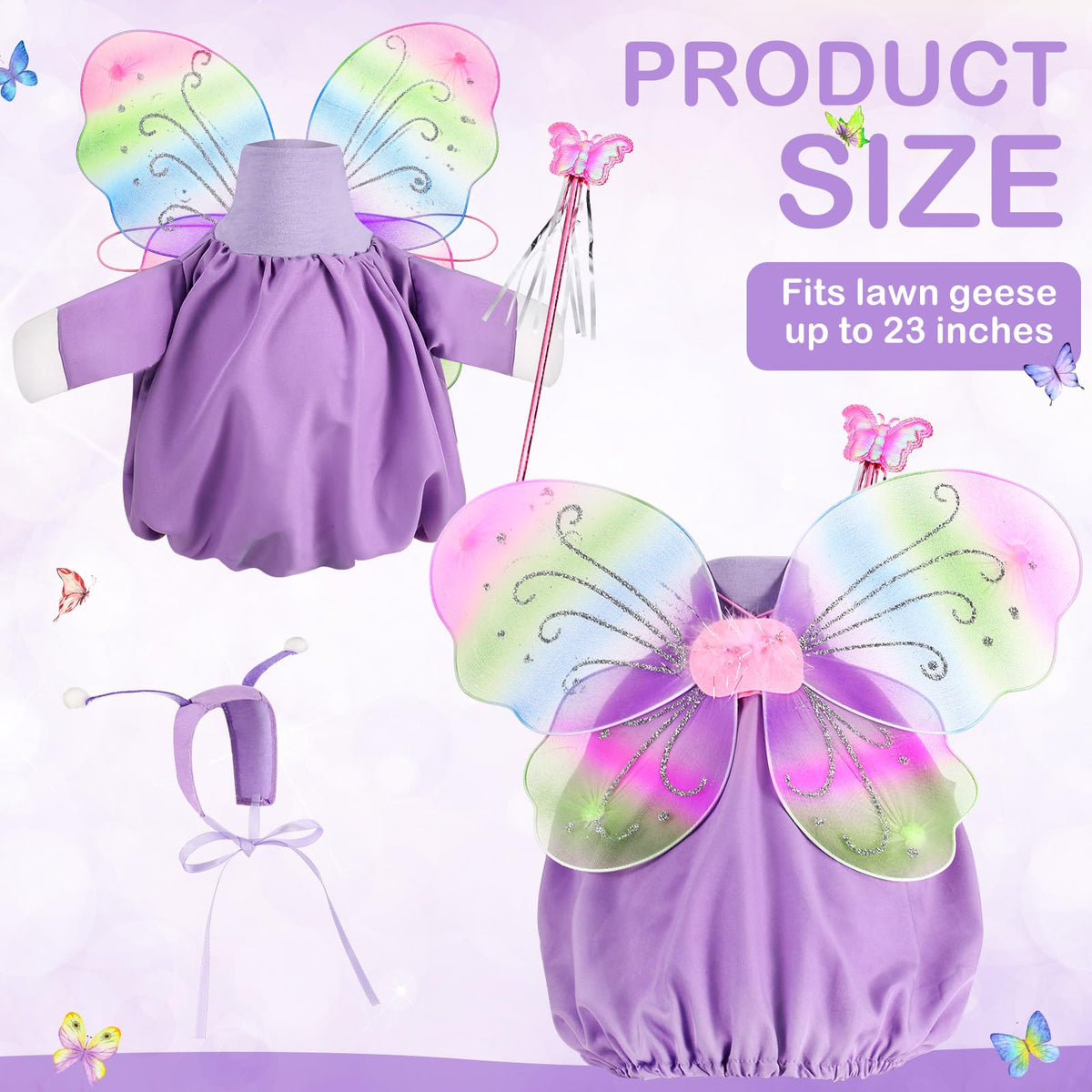 FuWeave wings and wand set adds whimsical garden charm
