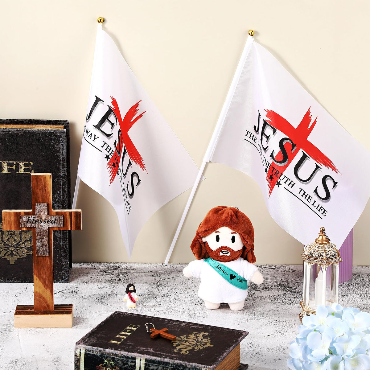 FuWeave Jesus flags gift-set ready for thoughtful holiday or learning gifts