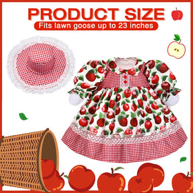 FuWeave lolita skirt for goose enhances porch display with colorful layers.