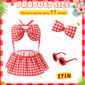 FuWeave red sunglasses complete the outfit for outdoor decor and photos