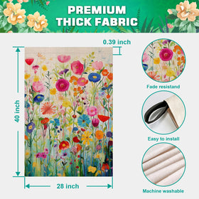 FUYUCHEN Large 28x40 inch flag stands out in lawns and decks.