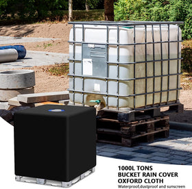 Fuzfaer tote cover for 275 gallon tanks enhances durability.