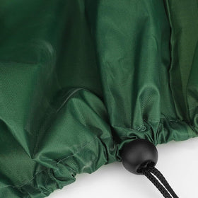 Fuzfaer weather-resistant IBC cover helps protect the tote from the elements.