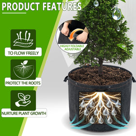 FVOTNW porous aeration fabric drains excess water to prevent overwatering.