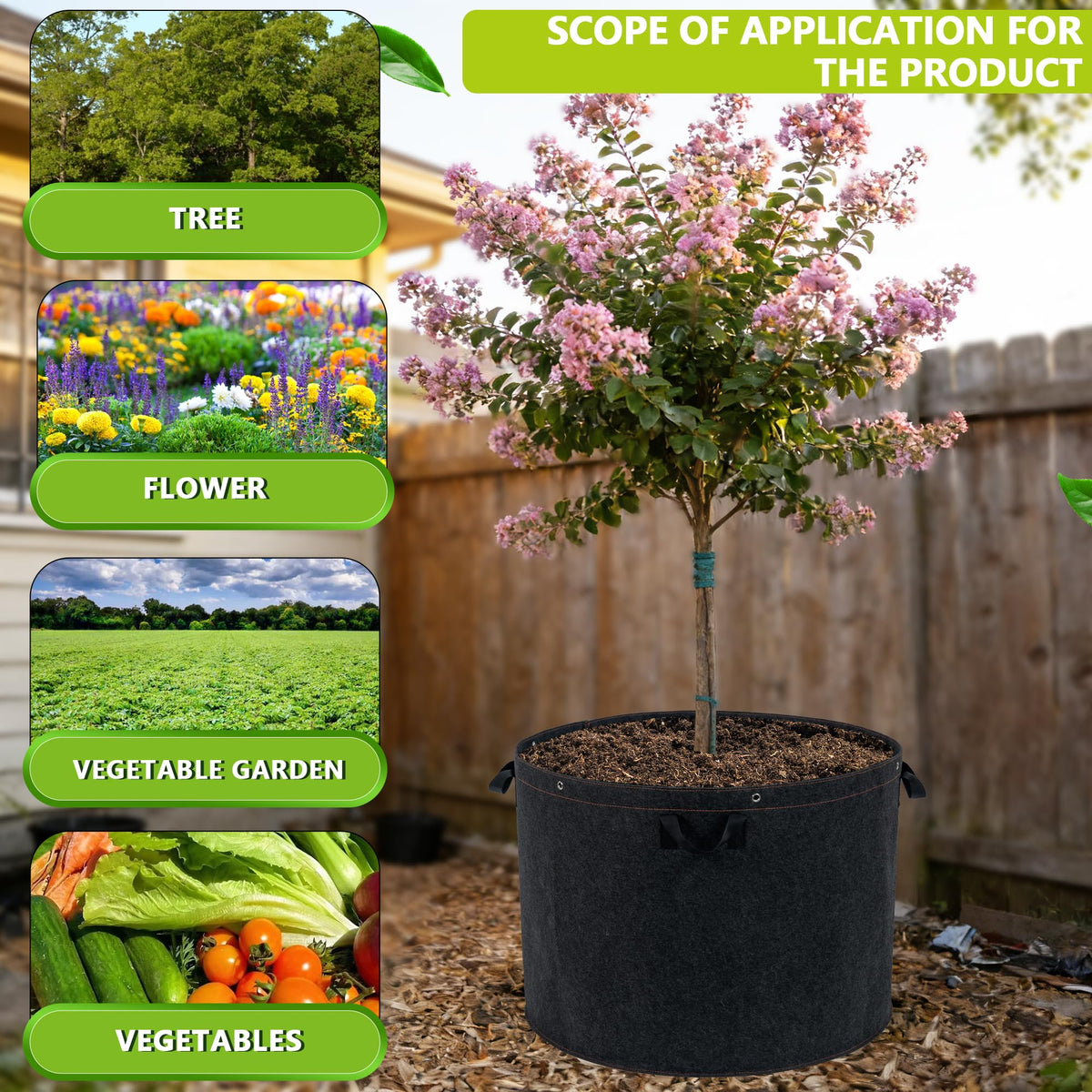 FVOTNW reusable garden bag suitable for indoor and outdoor use.